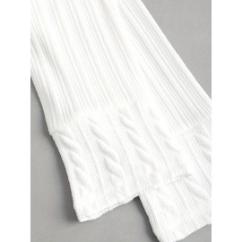 Plus Size, Plus Size Y2K Twist Plaid Faux Fur Patchwork Hooded Coat Button Long Cardigan