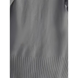 Elegant Oversized Long Sleeve Cardigan for Women - Solid Color, Medium Stretch, with Pockets, Fall/Winter Fashion, Plus Size, Pink