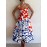 Floral Print A-Line Dress with Spaghetti Strap Neckline - Short to -Length Dress in Vibrant Botanical Patterns, Machine Washable Dress for Weddings, Parties & Beach Events - New Large Size Available for all-Season Casual