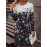 Women's Elegant Winter Dress with Snowflake Pattern - Slim-Fit Curve-Hiding Long Sleeve Party & Commuting Dress, Round Neck Machine Washable Christmas Attire for, Weddings, New Year's Events (Autumn/Winter)