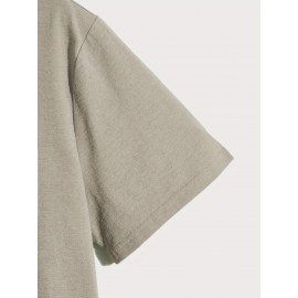 Women'S Plus Size Opa Claus Christmas Greek-Themed Santa Hat & Tree Graphic T-Shirt - Short Sleeve Casual Round Neck Holiday Party Top with Greek Lettering, All-Season Fit for Greek Orthodox Christmas Celebrations & Casual Attire - Festive Red & Gre