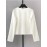 Women's Elegant White Tailored Jacket - Structured Collar Single-Button Closure, H-Line Silhouette Long Sleeve Blazer Coat for Casual & Formal Events, All-Season Versatile Outerwear (Machine Washable) - Office, Wedding, Everyday Outfits