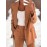 Women Fashion Solid Color Long Sleeve Pocket Outerwear Loose Cardigan Coat | Ladies Bubble Jacket Everyday & Formal Outfits Front Open Spring/Fall Outerwear Outfits Clothes Coat Tops OL Suits Essential, Chic Style, Material
