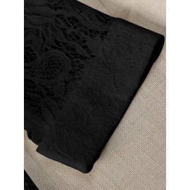 Women'S Lightweight Blazer - Elegant H-Silhouette Office Jacket, Non-Stretch Fabric, Three-Quarter Sleeve Blazer for Women, Professional & Casual Outfits (Spring/Fall/Summer) - Easy-Care Business Coat, Spring Summer Wear, Lace Trim Detailing, Fall Wardrobe, Breathable Material, Working Women